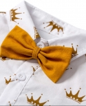 Boutique Infant Baby Boy 1st Birthday Newborn Summer Formal Cotton Exquisite Set Cute Crown Hat Shoes Socks Suit 0 18 Mo