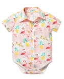 Newborn Child Onesies Clothes Baby Boy Rompers Flamingo Outfits Brand Design Bodysuits For 024m Boys Top Dress Turndown 
