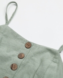 Jim  Nora Casual Women Spaghetti Strapless Sling Sleeveless Ruffle Midi Dresses Soild Colour Buttons Vestidos Fashion D