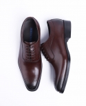  Genuine Leather Mens Casual Shoes Italian Handmade Lace Up Black Brown Oxfords Business Leisure Shoe Wedding Wearformal