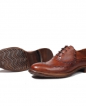 2022 zapatos formales para hombre de lujo hechos a mano de cuero genuino clásico negro marrón Brogues zapatos de cuero con cordo
