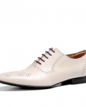 2022 zapatos de boda para hombre de diseñador de lujo de cuero genuino hecho a mano clásico caqui blanco Brogues zapatos para no