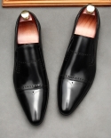 Italian Designer Men Dress Shoes Handmade Flat Formal Loafers Slip On Classic Black Brown Office Suit Summer  Wedding Fo