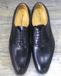 Mens Formal Leather Shoes Hand Dyed Oxford Shoes Bridegroom Wedding Shoes Male Retro Suit Shoes Rubber Sole Black 44for