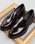 New Men Loafers Real Cow Leather Patent Leather Men Dress Shoes Handmade Quality Slip On Driving Shoes Size 44formal Sho