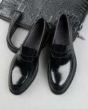 New Men Loafers Real Cow Leather Patent Leather Men Dress Shoes Handmade Quality Slip On Driving Shoes Size 44formal Sho