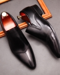 New Office Wedding Men Genuine Leather Shoes Loafers Men Quality Leather Shoes Man Flats Hot Sale Dress Men Shoe Black R