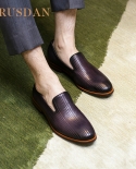 Italian Fashion Quality Handmade Mens Loafer Shoes Luxury Calf Leather Purple Wedding Party Slip On Men Dress Shoes Size