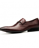 2022 Summer Mens Formal Shoes Luxury Handmade Genuine Leather Slipon Dress Oxford Flat Classic Oxford Buckle Crocodile L