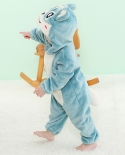 Pijamas de una pieza para niños Ropa de hogar de franela Ropa de escalada para bebés