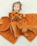 بطانية أطفال صغيرة بطانية للأطفال على شكل حيوان بطانية بلون سادة