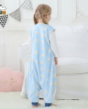 Childrens Split-leg Sleeping Bag Anti-kick Quilt Middle Childrens Super Soft Air-conditioning Suit Pajamas