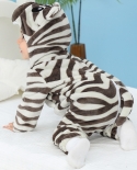 Flannel Childrens Jumpsuit Childrens Outing Pajamas