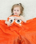 Childrens Solid Color Animal Blanket Baby Hooded Towel Air-conditioning Quilt