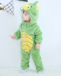 Mono de dinosaurio para niños con ropa de franela para bebés