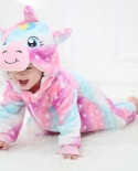Starry Sky Unicorn Pajamas Baby One-piece suits