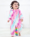 Fatos de uma peça de pijama de unicórnio Starry Sky para bebê