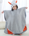 Childrens Cotton Bath Towel Baby With Hooded Beach Towel Soft And Comfortable