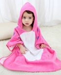 Bebé de la toalla de baño del algodón de los niños con la toalla de playa con capucha suave y cómoda