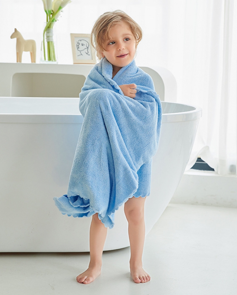 Toalla de baño para niños nueva Toalla de baño sin capucha para bebés Toalla de baño absorbente para el hogar para niños