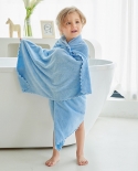 מיכלס החדשה לילדים מגבת אמבט ברוקד פוליאסטר לתינוק מגבת רחצה רגילה ללא ברדס לתינוק אמבטיה סופגת ביתית לילדים