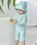 New Childrens One Piece Swimsuit Sunscreen Quick Dry Baby Surfing Suit