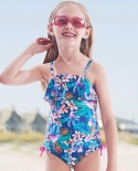 ملابس السباحة للأطفال فتاة الحمالة قطعة واحدة ملابس السباحة
