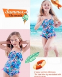 ملابس السباحة للأطفال فتاة الحمالة قطعة واحدة ملابس السباحة