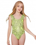 New Childrens Bikini Straps Ruffled One-piece Girl Swimsuit