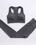 235pcs Seamless Yoga Set Gym Clothing Sportswear Women Fitness Sleeve Crop Shirt Bra Top High Waist Leggings Pants Spo