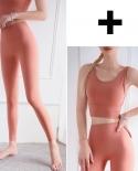 Women Seamless Yoga Set Fitness Sports Suits Gym Clothing Sportswear Crop Top Shirts High Waist Running Leggings Workout