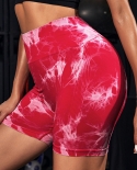 2022 Scrunch Butt Biker Booty Yoga Shorts For Women Fitness Gym Shorts Tie Dye Seamless Summer Gym Clothing Sportswear  