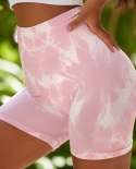 2022 Scrunch Butt Biker Booty Yoga Shorts For Women Fitness Gym Shorts Tie Dye Seamless Summer Gym Clothing Sportswear  
