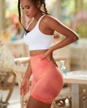 2022 Dye Seamless Fitness Yoga Shorts High Waist Workout Shorts Scrunch Butt Sport Shorts Women Gym Running Leggings