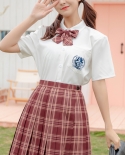 Zoki Sweet Women Pleated Skirt Summer High Waist A Line Jk Girls Mini Skirt Cute Fashion Plaid Bow Knot Dancing School U