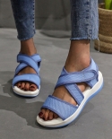 Sandals Women Summer New Fashion Womens Sandals 2022 Outdoor Casual Womens Platform Sandals Elastic Slippers Non Slip 