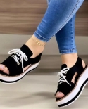 2022 New Summer Fashion Women Sandals Thick Sole Open Toe Shoes Flat Lace Up Casual Shoes Womens Daily Comfort Sandals