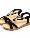 2022 New Summer Womens Sandals Round Toe Open Toe Flat Sandals Slipon Casual Sandals Women Soft And Comfortable Beach S
