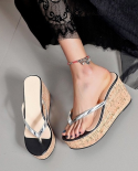 Open Toe Wedge Sandals Women Platform High Heel Slippers Woman Pinch Toe Casual Shoes 2022 Summer New Fashion Womens Fl