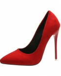 Womens Shoes 2022 New Fashion All Match Simple High Heeled Shoes Womens High Heeled Shoes Pointed Toe Classic Red Thin