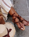 Vintage Sandals Womens Open Toe Flat Sandals Women Pinch Toe Beach Shoes 2022 Summer Snake Pattern Cross Strap Fashion 