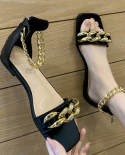 جديد الصنادل النسائية 2022 أزياء متعددة الاستخدامات مزاجه فتح حقيبة الأصابع Ins العصرية النسائية الأحذية المسطحة الرومانية عارضة