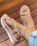 2022 Summer New Ladies Platform Sandals Ladies Wedge Sandals Ladies Fashion Lace Up Shoes Womens Non Slip Ladies Shoes