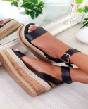 Fashion Sandals Womens 2022 Summer Shoes Thick Sole Casual Roman Womens Sandals Trend Open Toe Platform Sole Womens S
