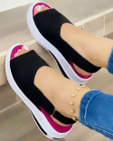 Fashion Thick Sole Ladies Sandals 2022 New Stretch Fabric Summer Ladies Shoes Comfortable Walking Outdoor Ladies Sandals