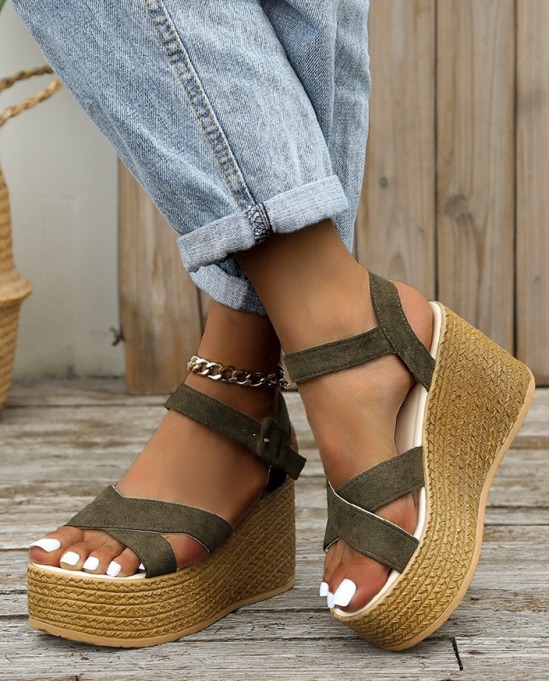 18 15 2022 Nuove Scarpe Da Donna Sandali Scarpe Aperte Da Donna Sandali Da Spiaggia Allaperto Da Donna Scarpe Con Zeppa Leggere Da Do Description