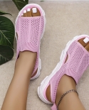 Rome Thick Women Cool Boots Sandals Mesh Hollow Women Shoes 2022 Summer New Sport Running Sandals Plus Size 35 42 Women 