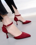 High Heeled Women Sandals 2022 Summer  Stiletto Women High Heels French Banquet Pointed Toe Women Shoes Fashion Women Sh
