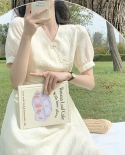 Vestido ligero falda de diseño de verano femenino con cuello en V falda de primer amor