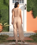 Sleeveless Halter Jumpsuit Spring And Summer And New Womens Loose Trousers